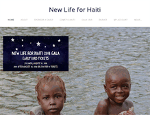 Tablet Screenshot of newlifeforhaiti.org